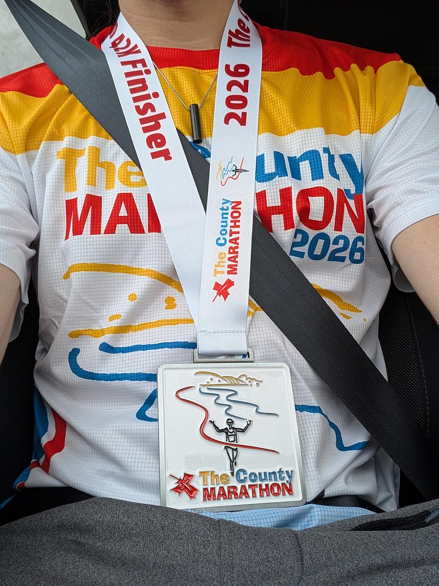 Medalha de The County Marathon, frente
