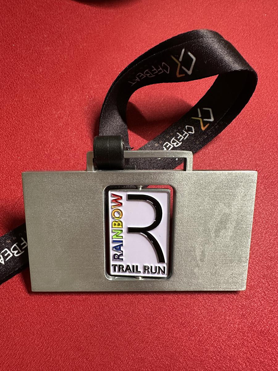 Médaille de Rainbow Trail Run, recto